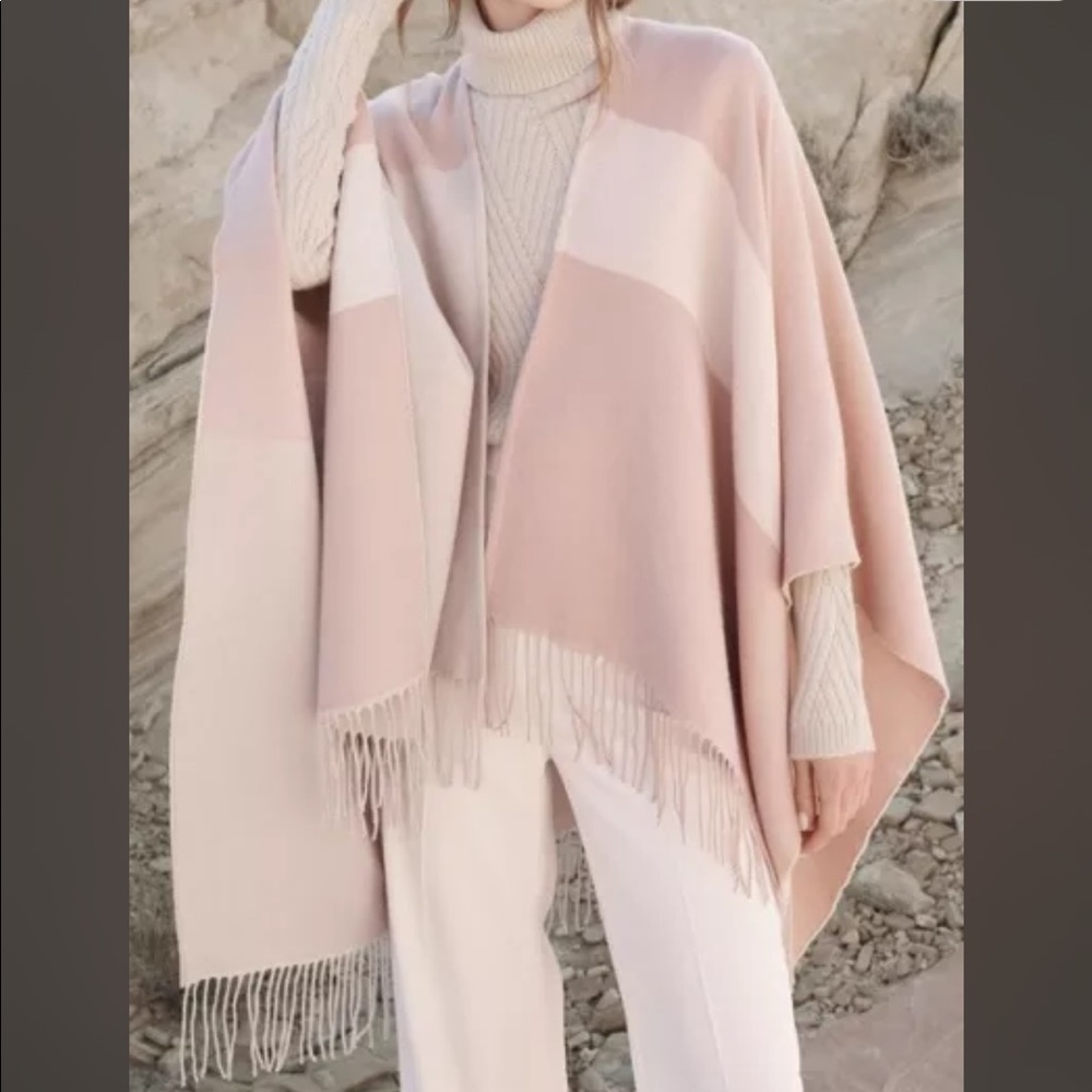 Soya & Kyo Mirel Woven Blanket Wrap Scarf ($165)